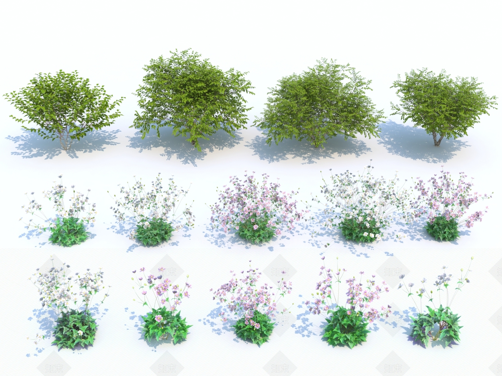 花草组合3D模型下载【ID:1128508475】