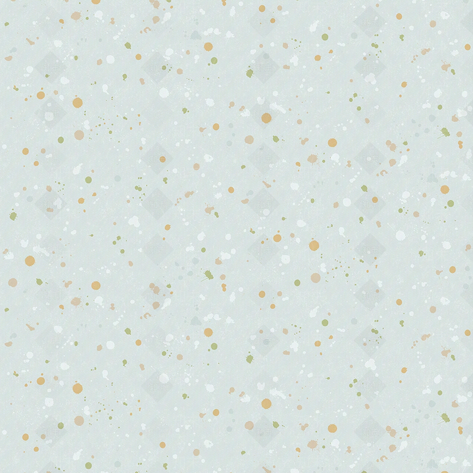 浅蓝色圆点涂鸦壁画壁纸贴图下载【ID:1128514144】