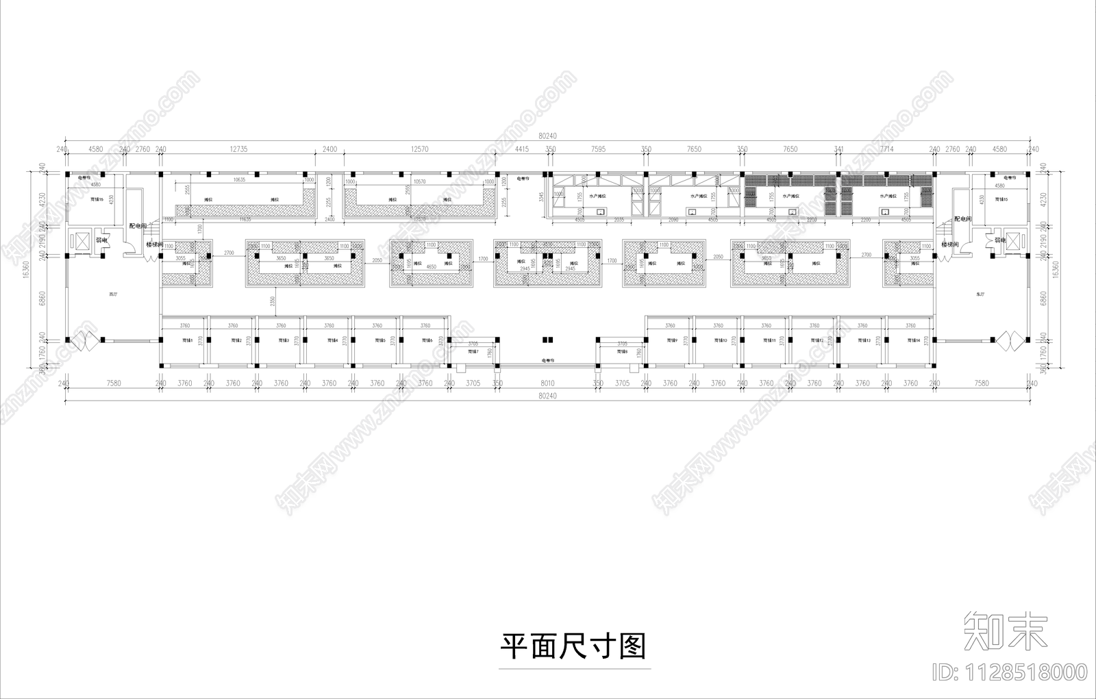 菜市场室内施工图下载【ID:1128518000】