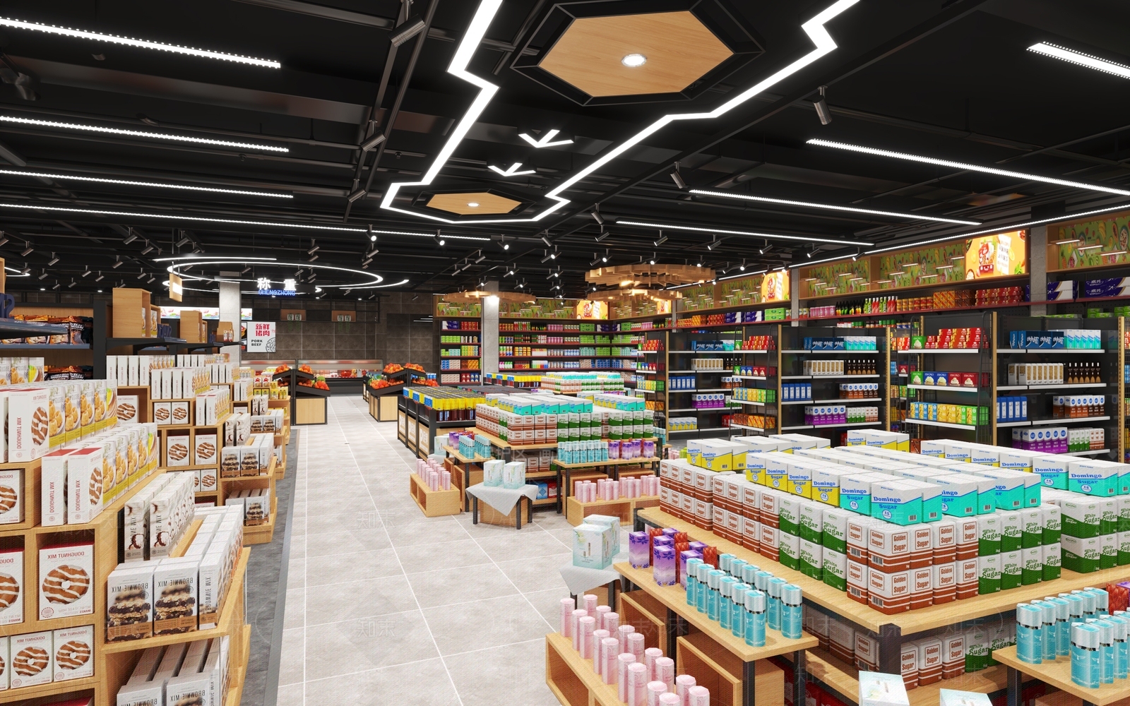 现代生活超市3D模型下载【ID:1128524676】
