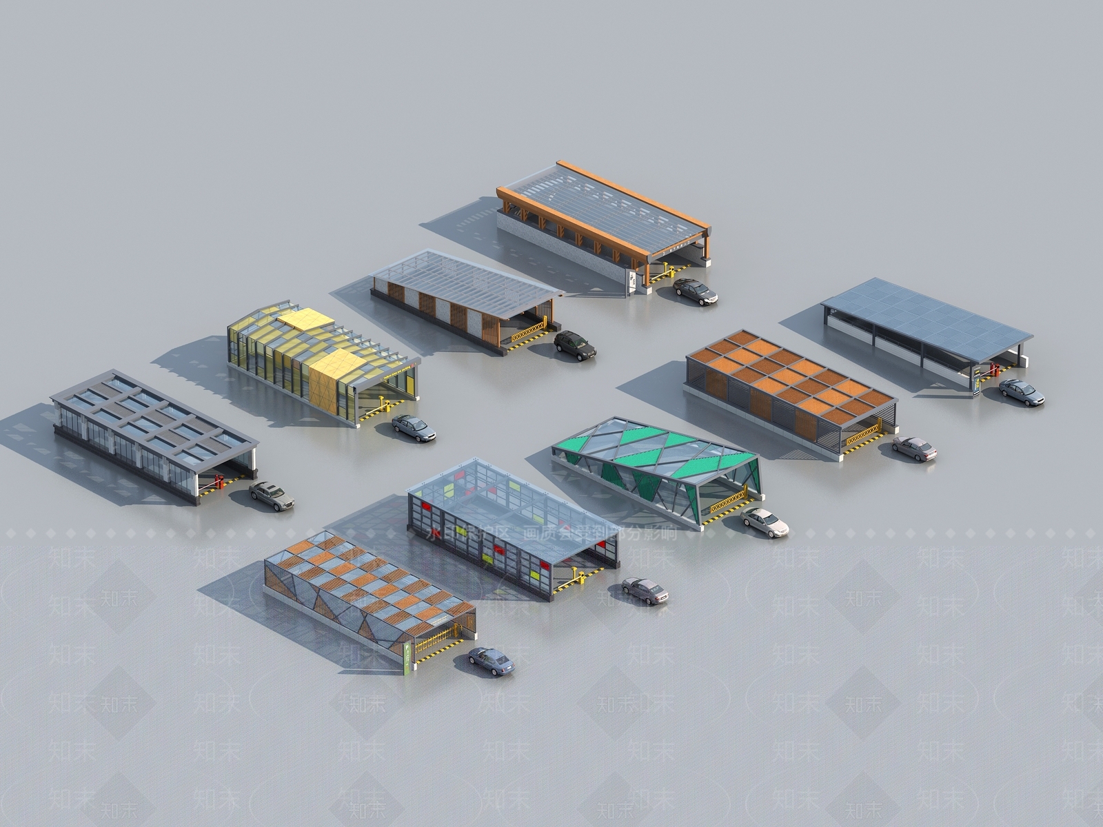 现代车库出入口3D模型下载【ID:1128526642】