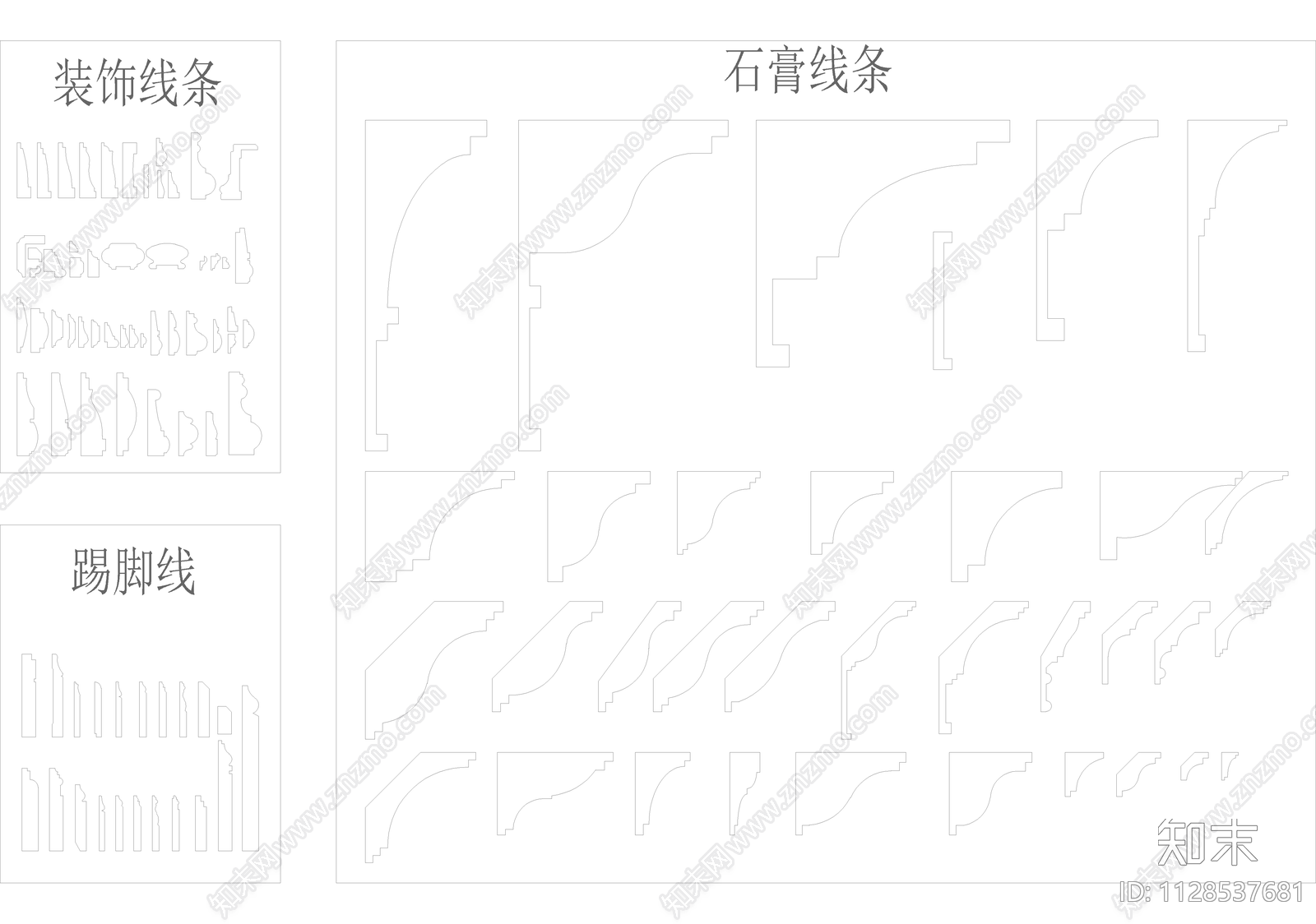 栏杆柱cad施工图下载【ID:1128537681】