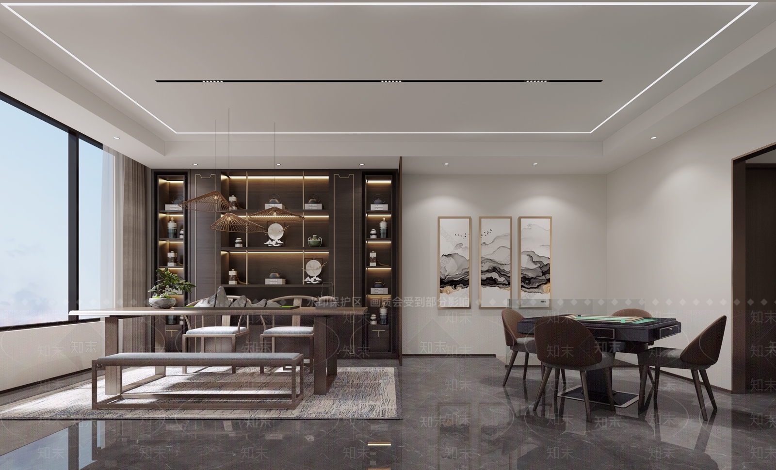 新中式烟酒店3D模型下载【ID:1128540245】