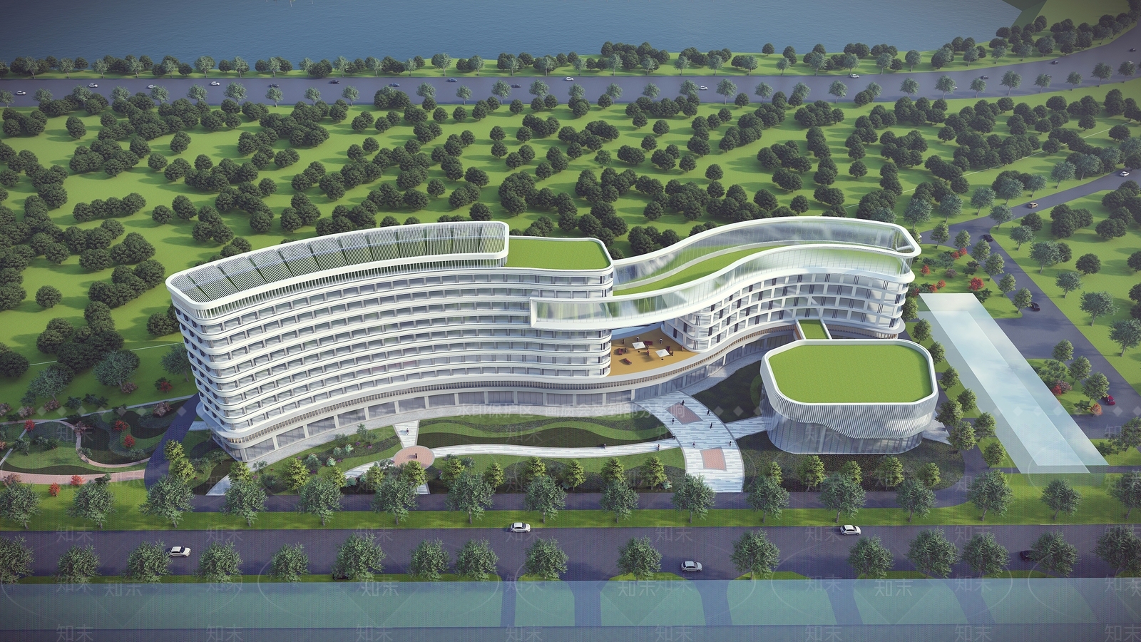 现代酒店公寓SU模型下载【ID:1128556931】