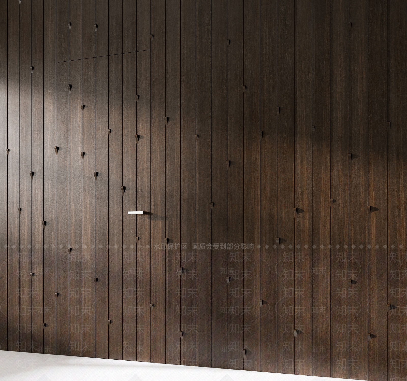 Boiserie现代隐形门3D模型下载【ID:1128565706】