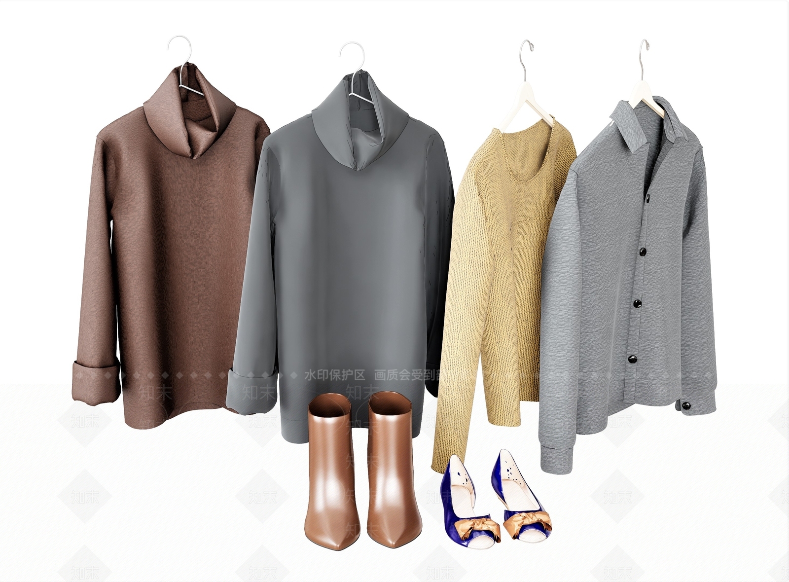 服装SU模型下载【ID:1128578821】