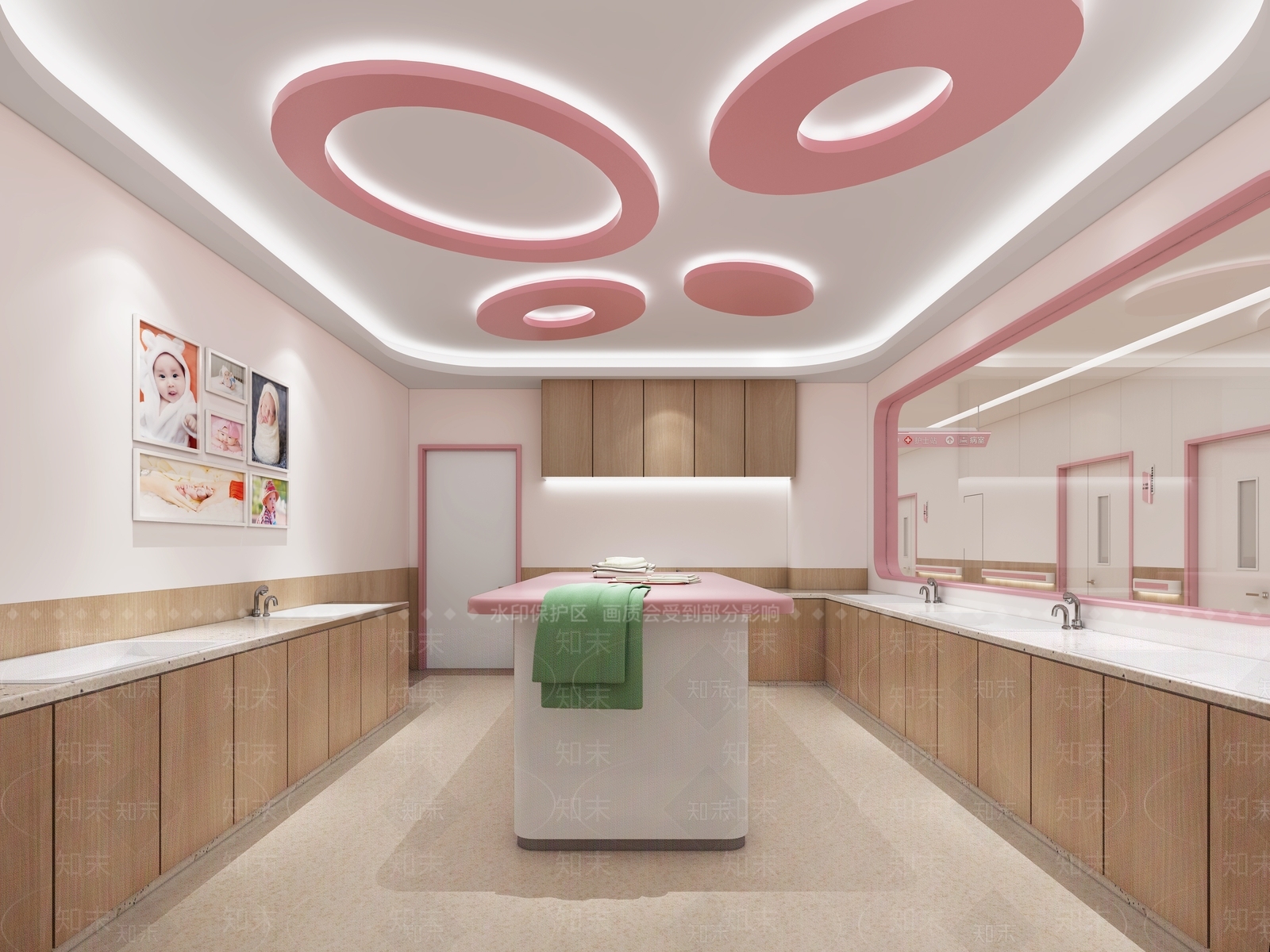 现代护士站3D模型下载【ID:1128580485】