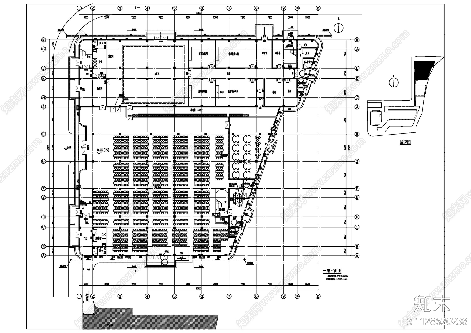 学校食堂施工图下载【ID:1128620238】