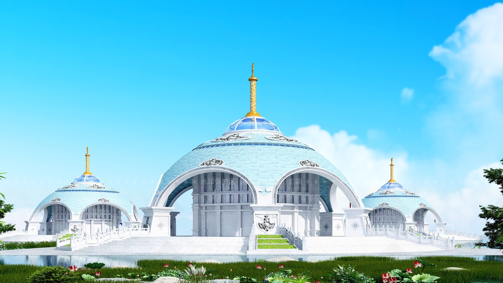 现代蒙古包3D模型下载【ID:1128621275】