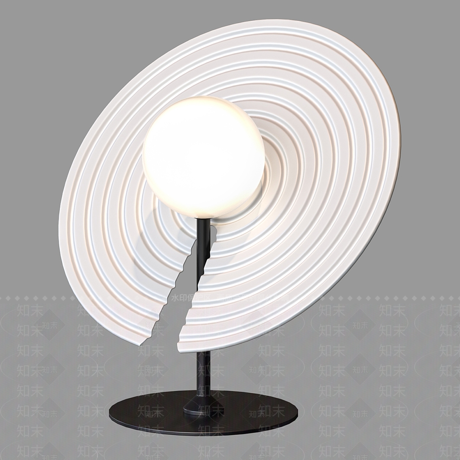 现代创意台灯SU模型下载【ID:1128624509】