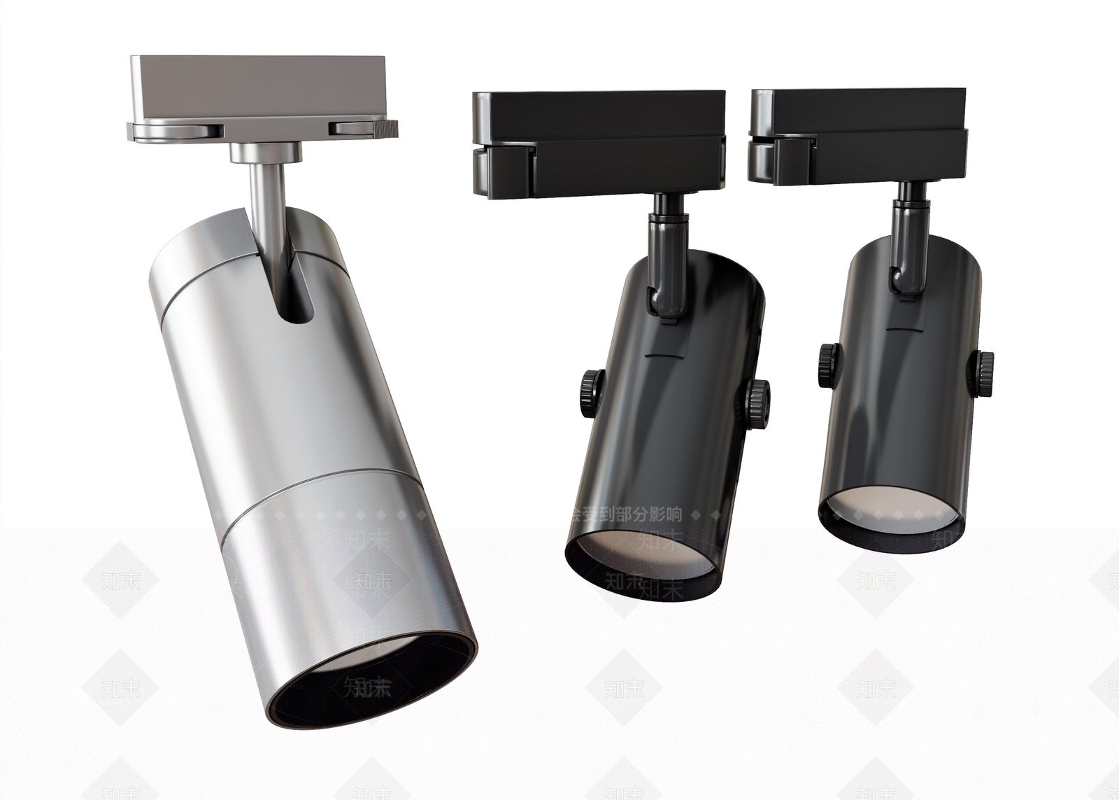 现代轨道射灯SU模型下载【ID:1128631499】