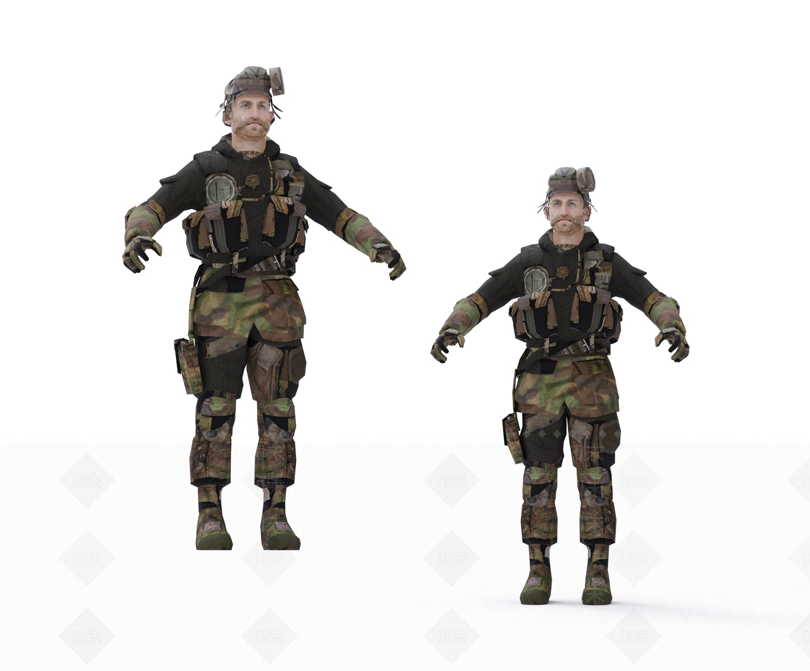 战争人物3D模型下载【ID:1128636661】