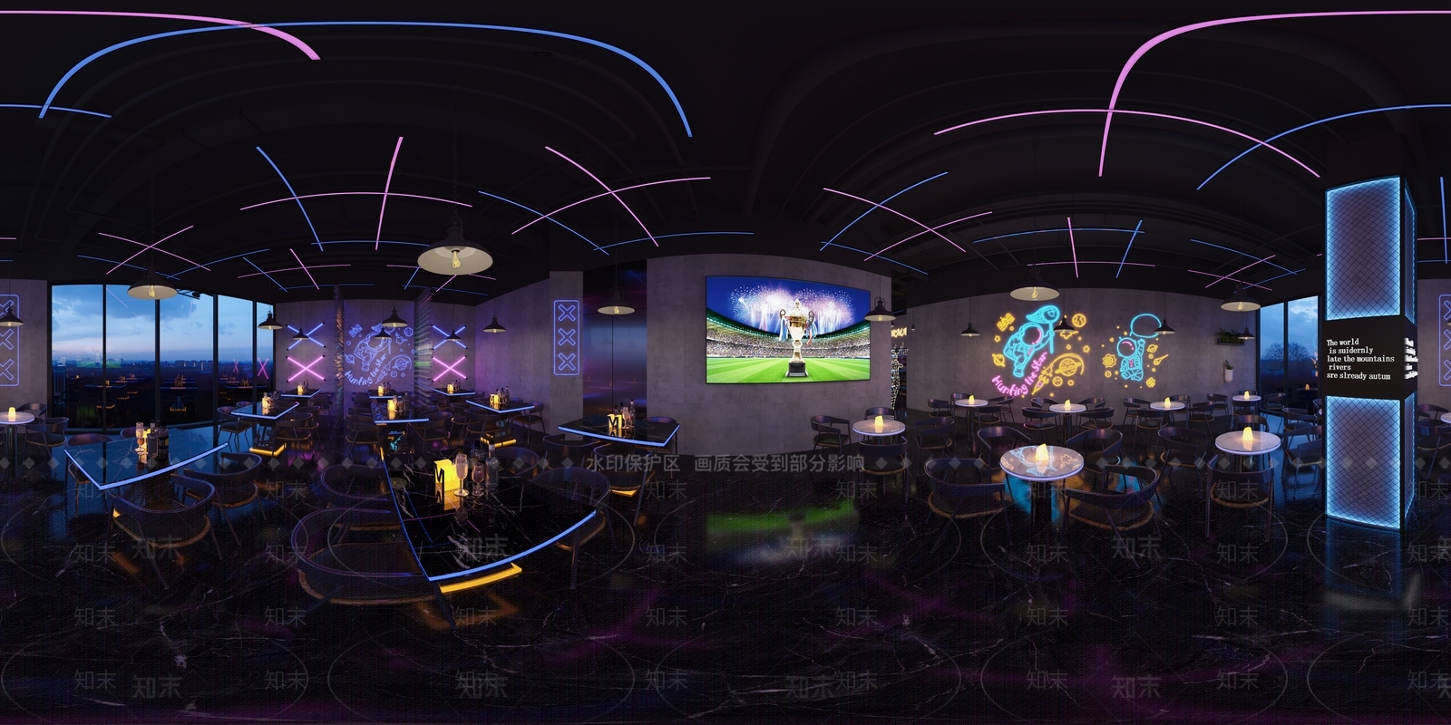 工业风酒吧3D模型下载【ID:1128684144】