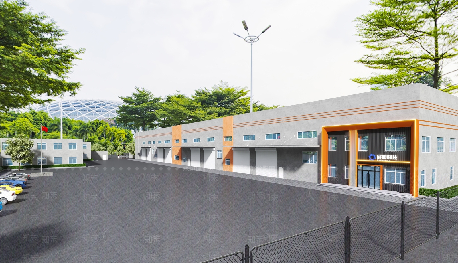 现代工业厂房3D模型下载【ID:1128734900】