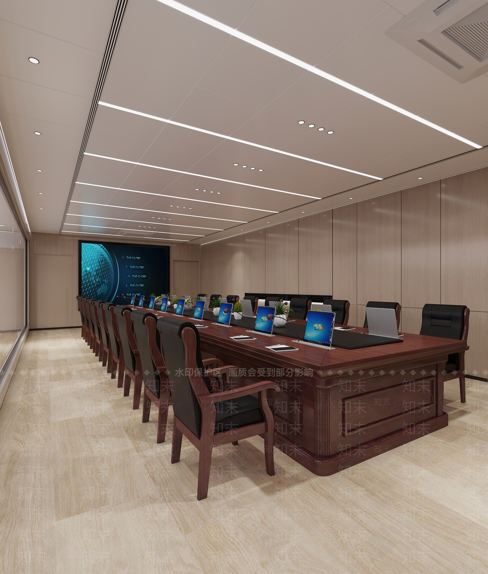 现代报告厅3D模型下载【ID:1128735433】