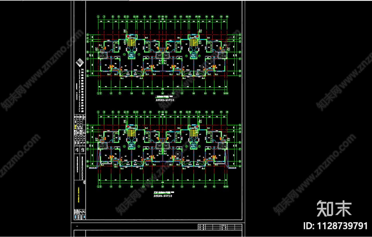 鸿润雅居小区给排水及水灭火系统设计cad施工图下载【ID:1128739791】