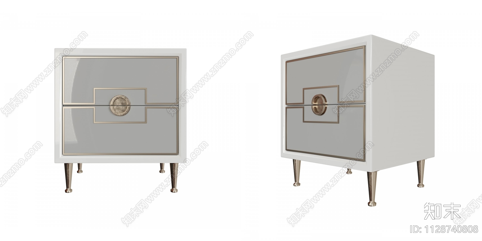 Bedsidetable现代床头柜3D模型下载【ID:1128740808】