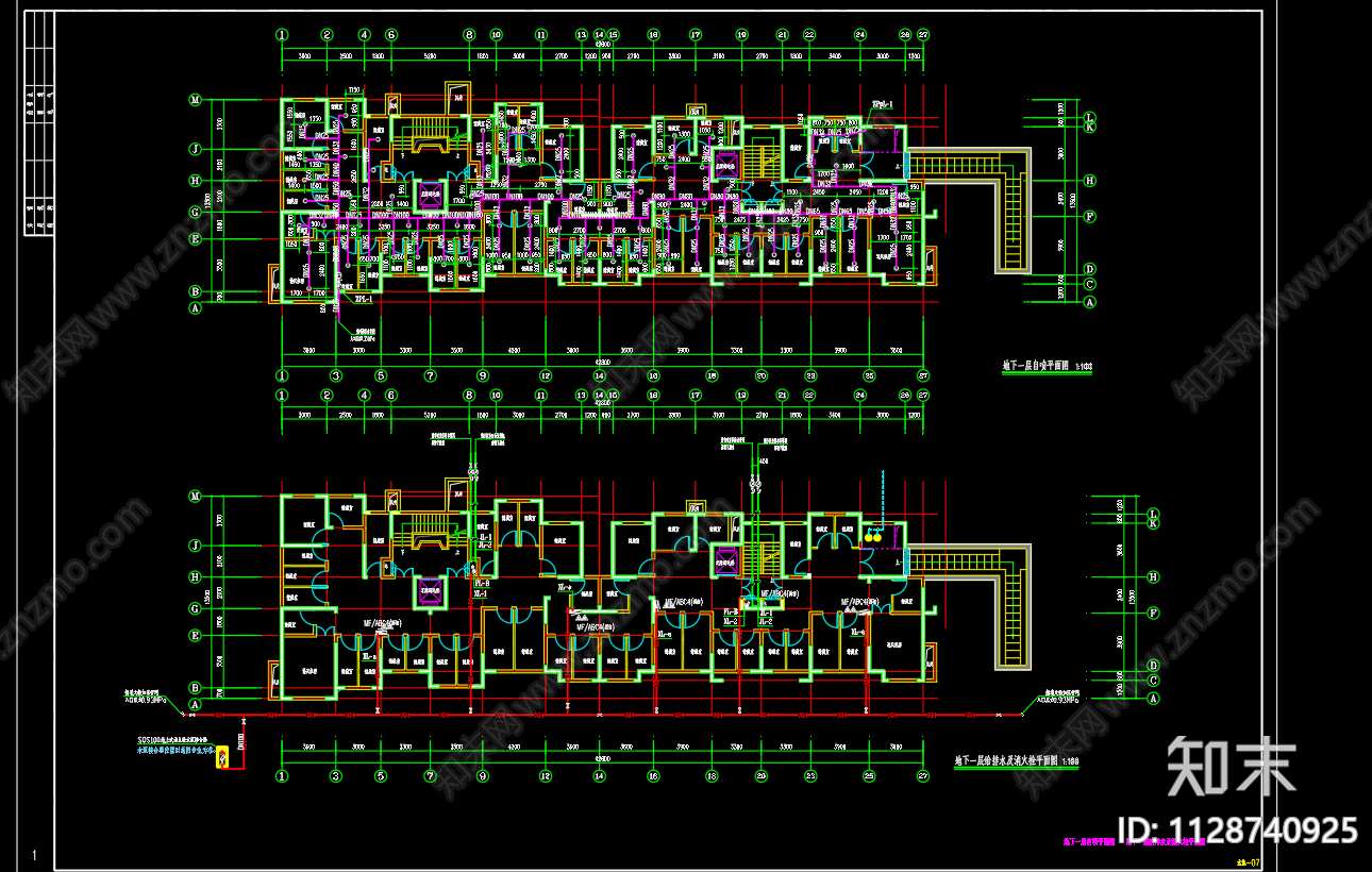 富园悦府给排水及水灭火系统设计施工图施工图下载【ID:1128740925】