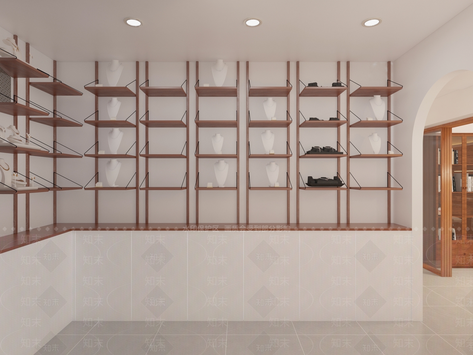 北欧珠宝展厅3D模型下载【ID:1129126148】