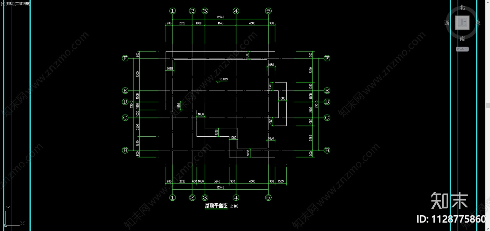 欧式别墅建筑cad施工图下载【ID:1128775860】