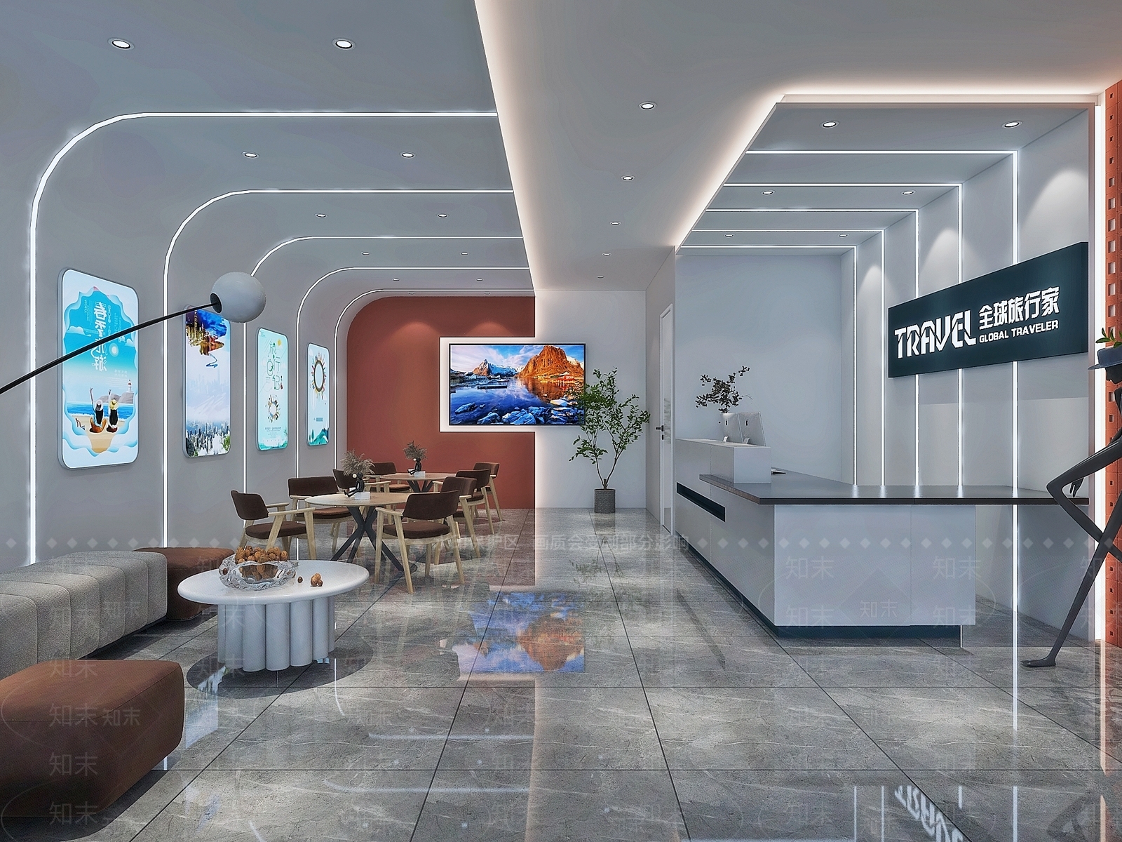 现代旅游咨询中心3D模型下载【ID:1128779171】