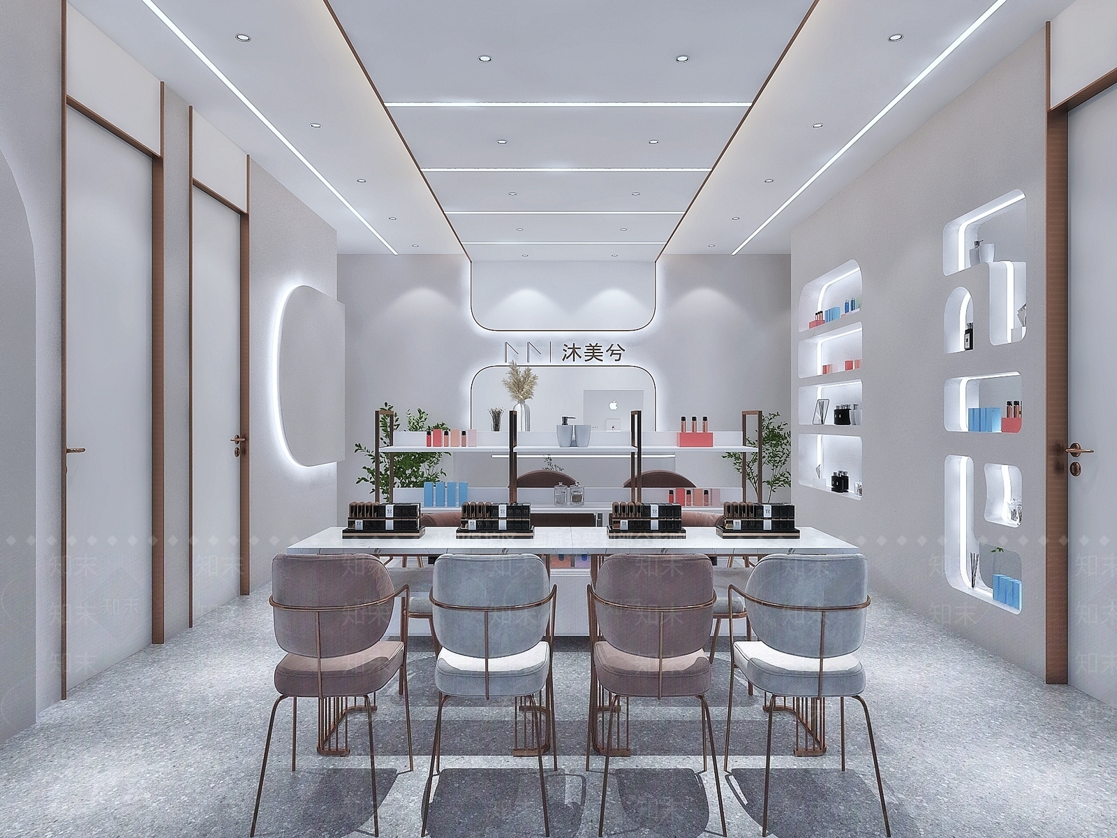 现代美容SPA店3D模型下载【ID:1128780162】