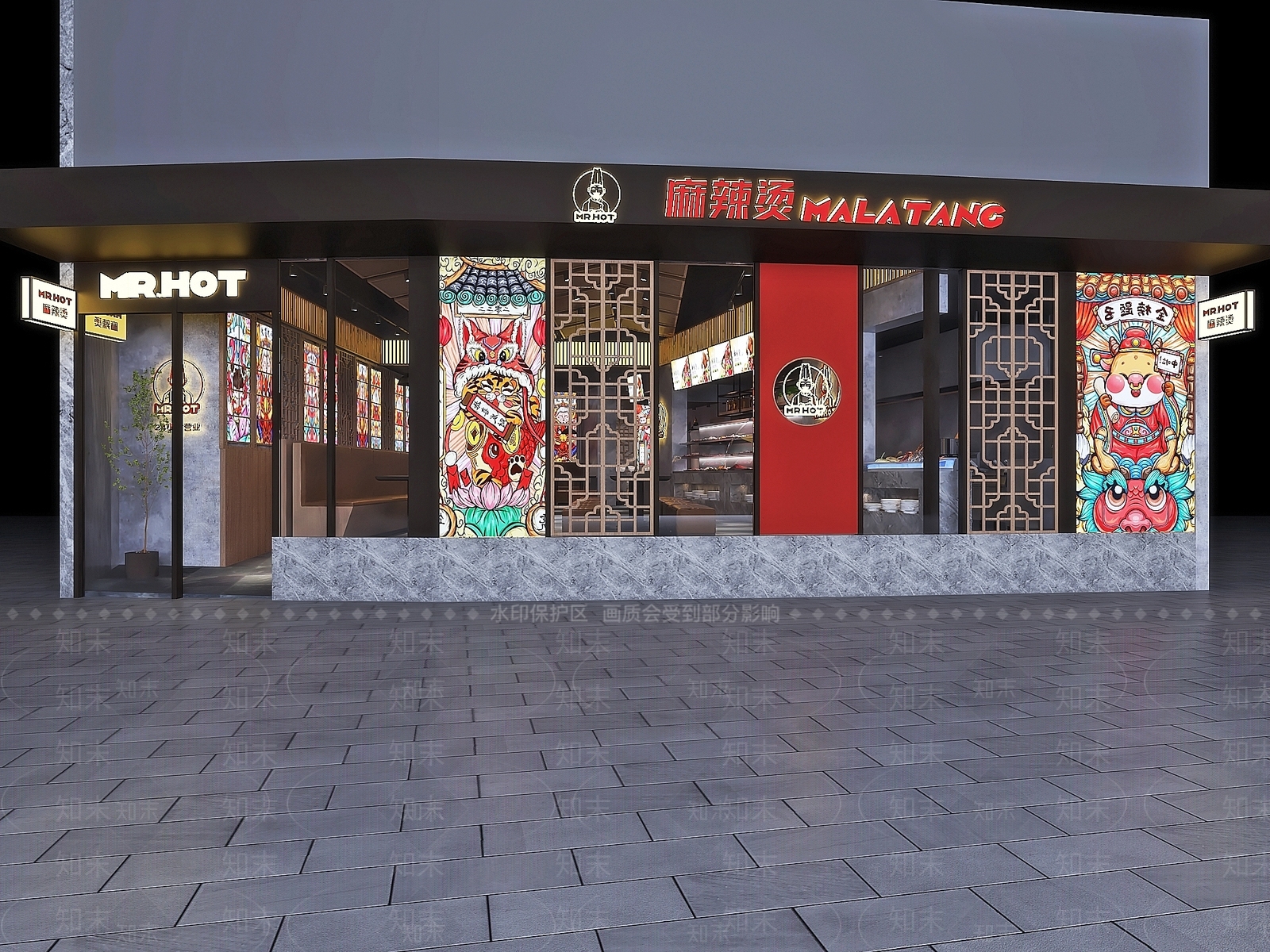 工业风麻辣烫3D模型下载【ID:1128780759】