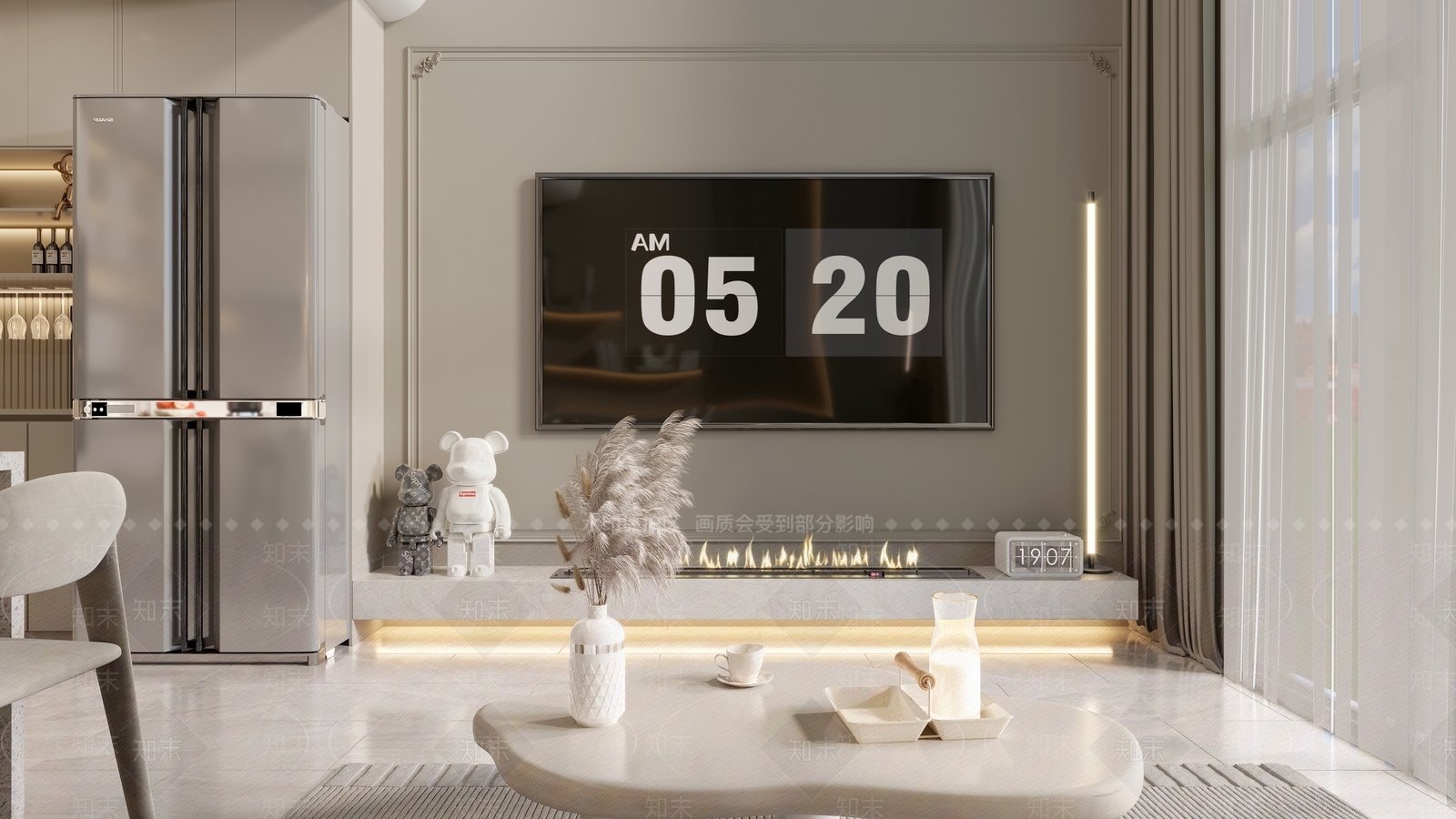 现代单身公寓3D模型下载【ID:1128800126】