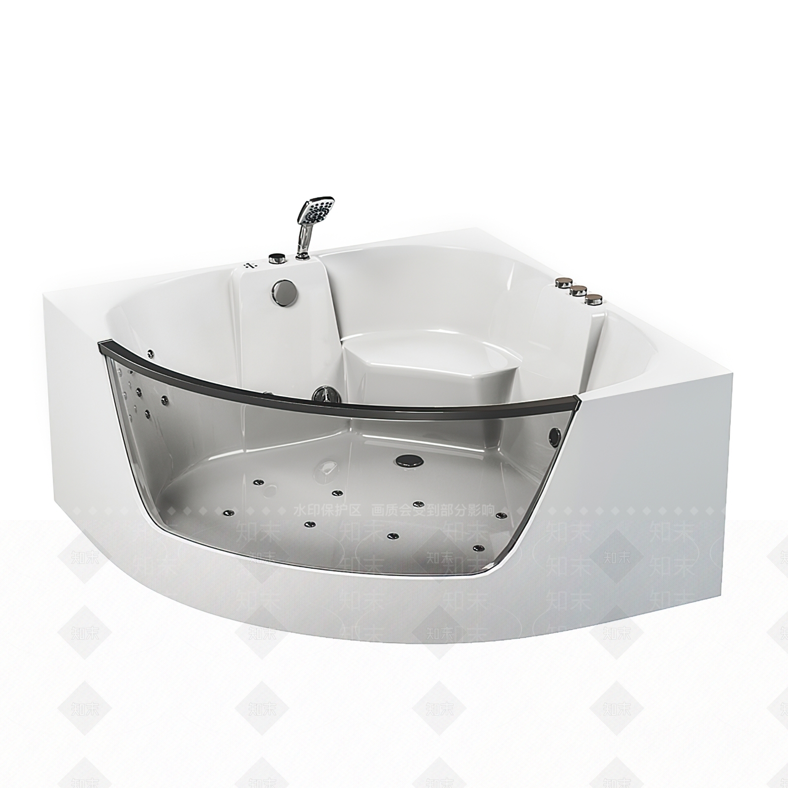 按摩浴缸SU模型下载【ID:1128801598】