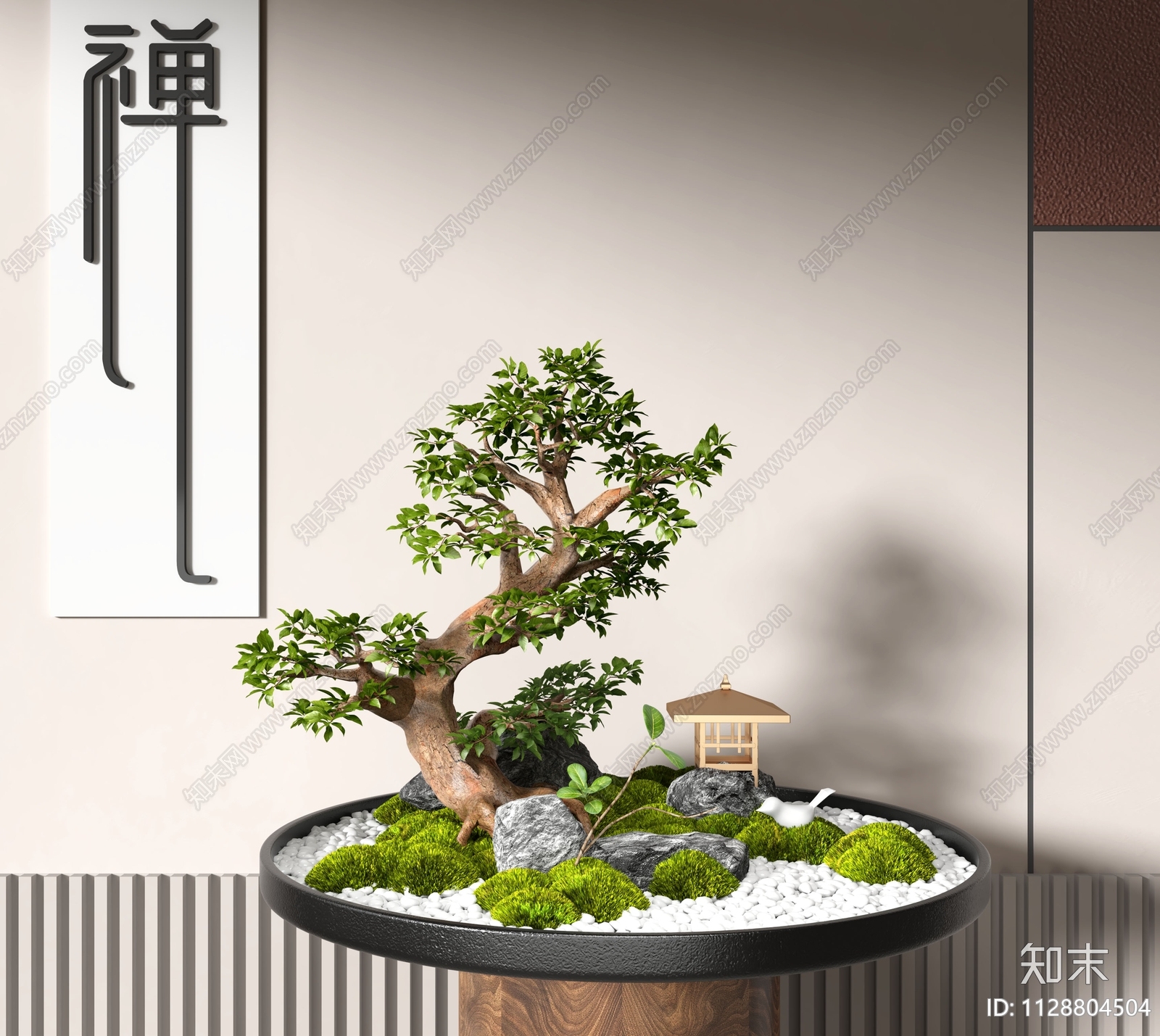 苔藓盆景3D模型下载【ID:1128804504】