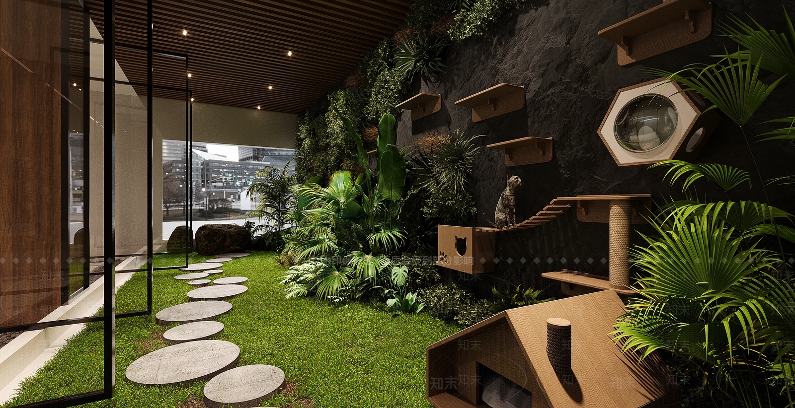 现代宠物店3D模型下载【ID:1128804750】