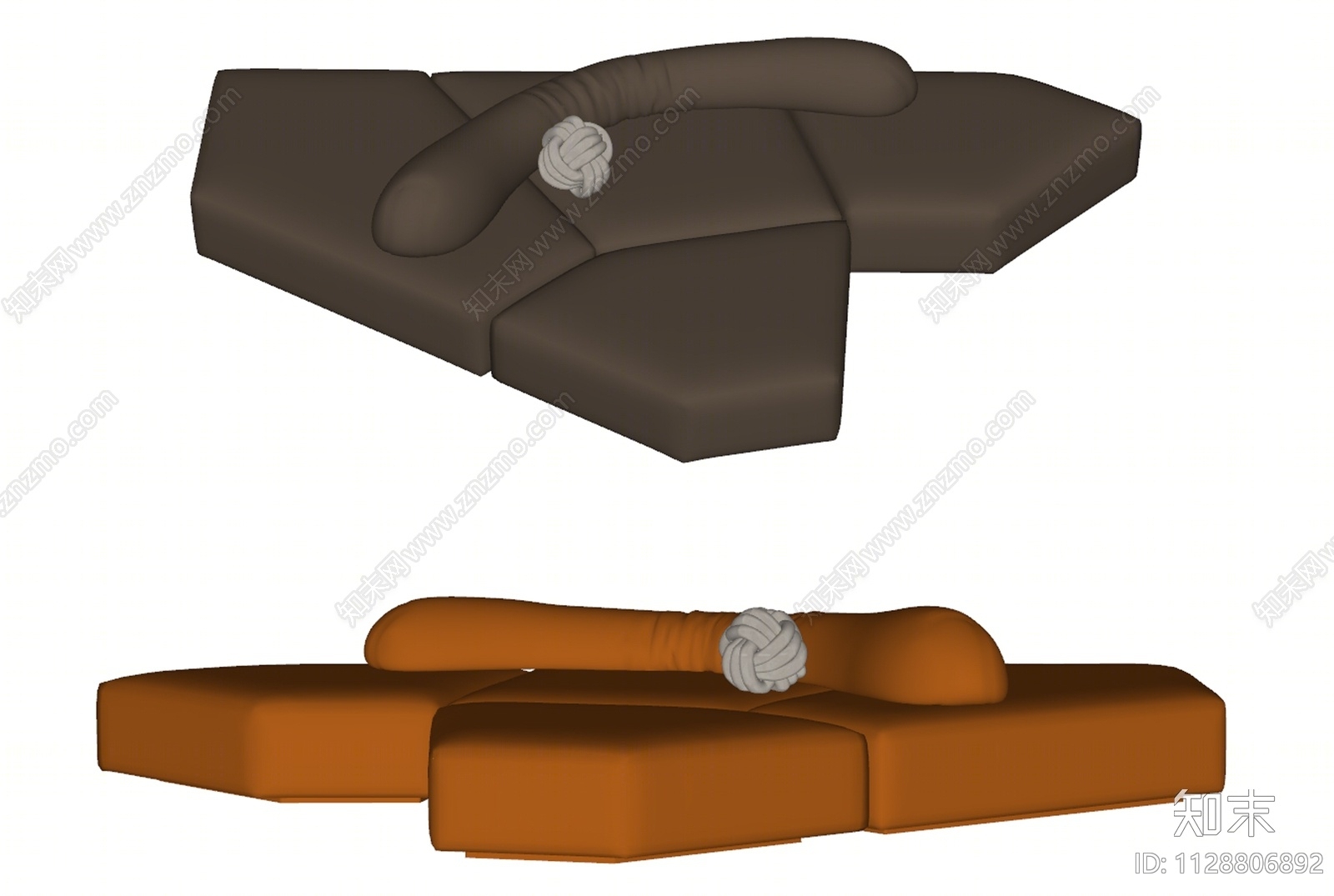 现代异形沙发SU模型下载【ID:1128806892】
