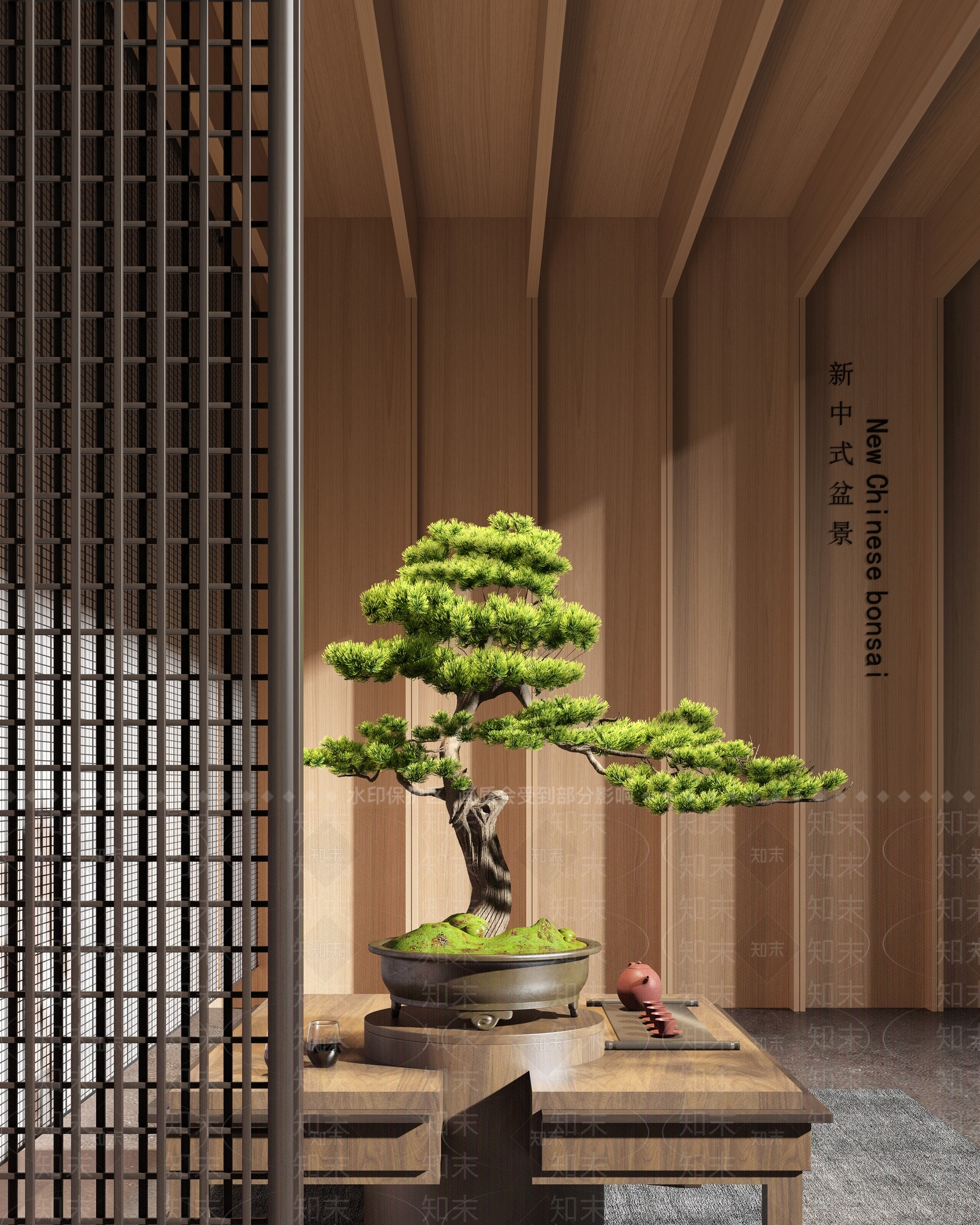 松树盆栽SU模型下载【ID:1128808016】