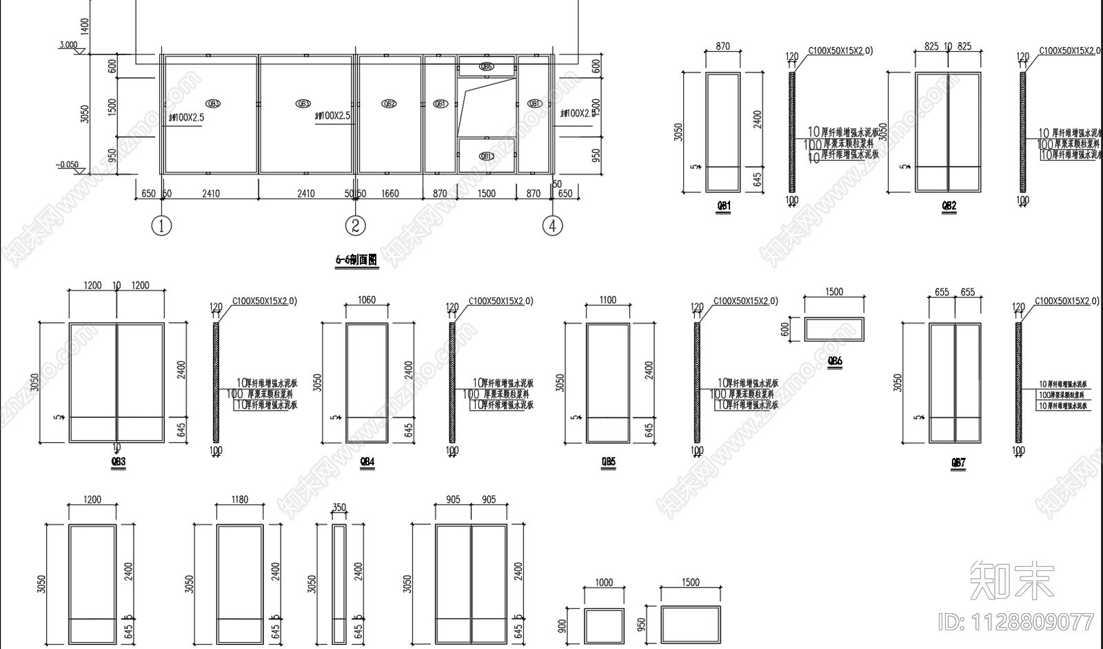 轻钢结构装配式别墅建筑结构施工图下载【ID:1128809077】