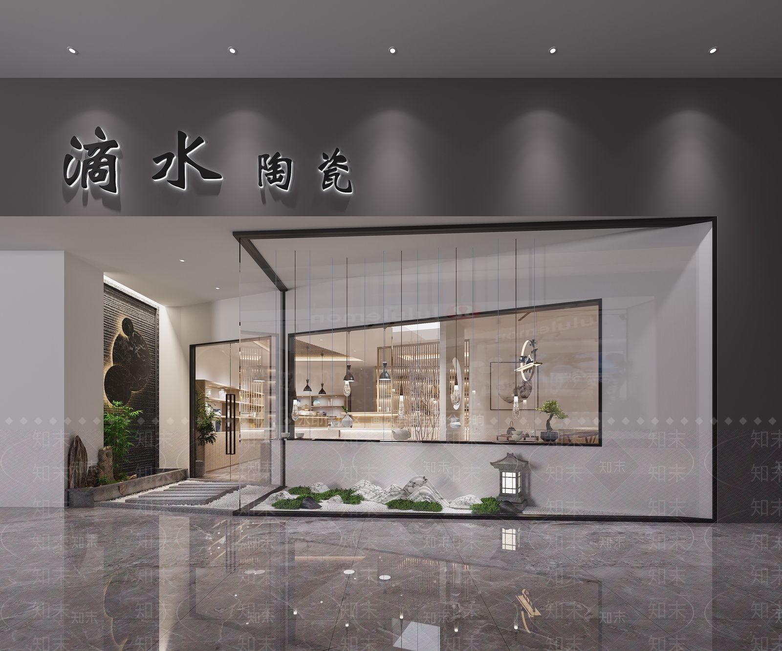 现代陶瓷店门头3D模型下载【ID:1128815041】