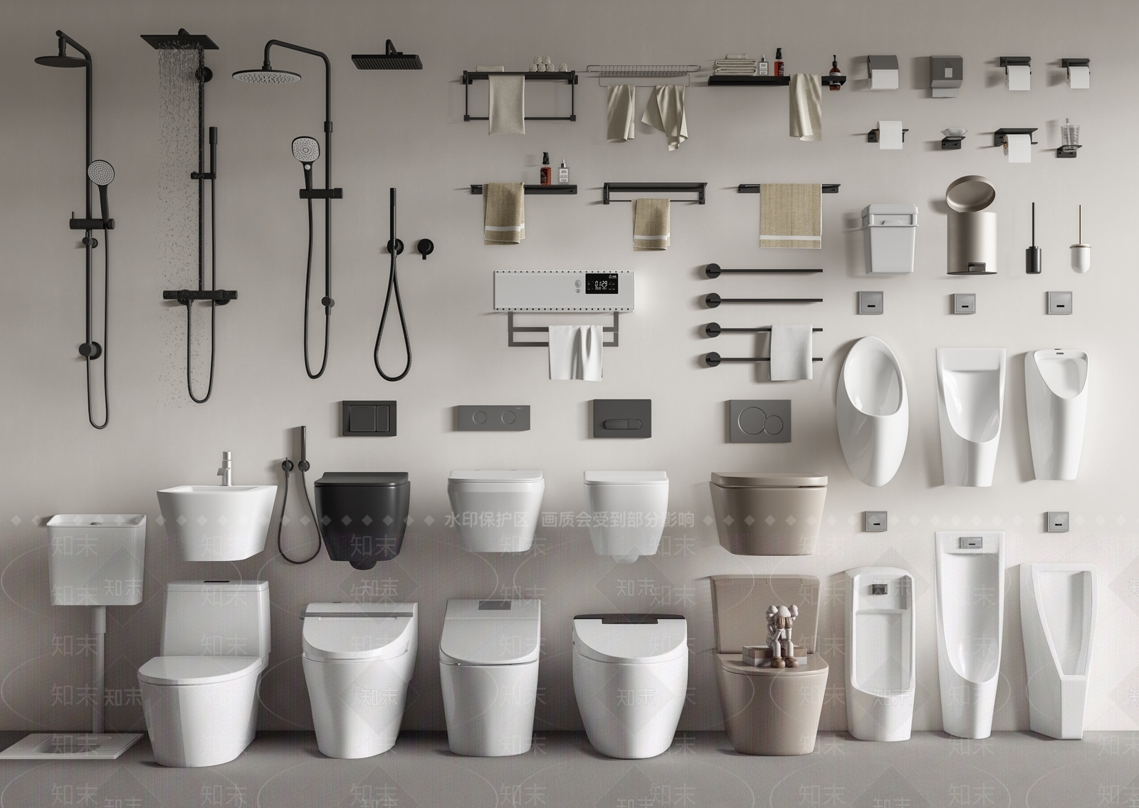 马桶SU模型下载【ID:1128861127】