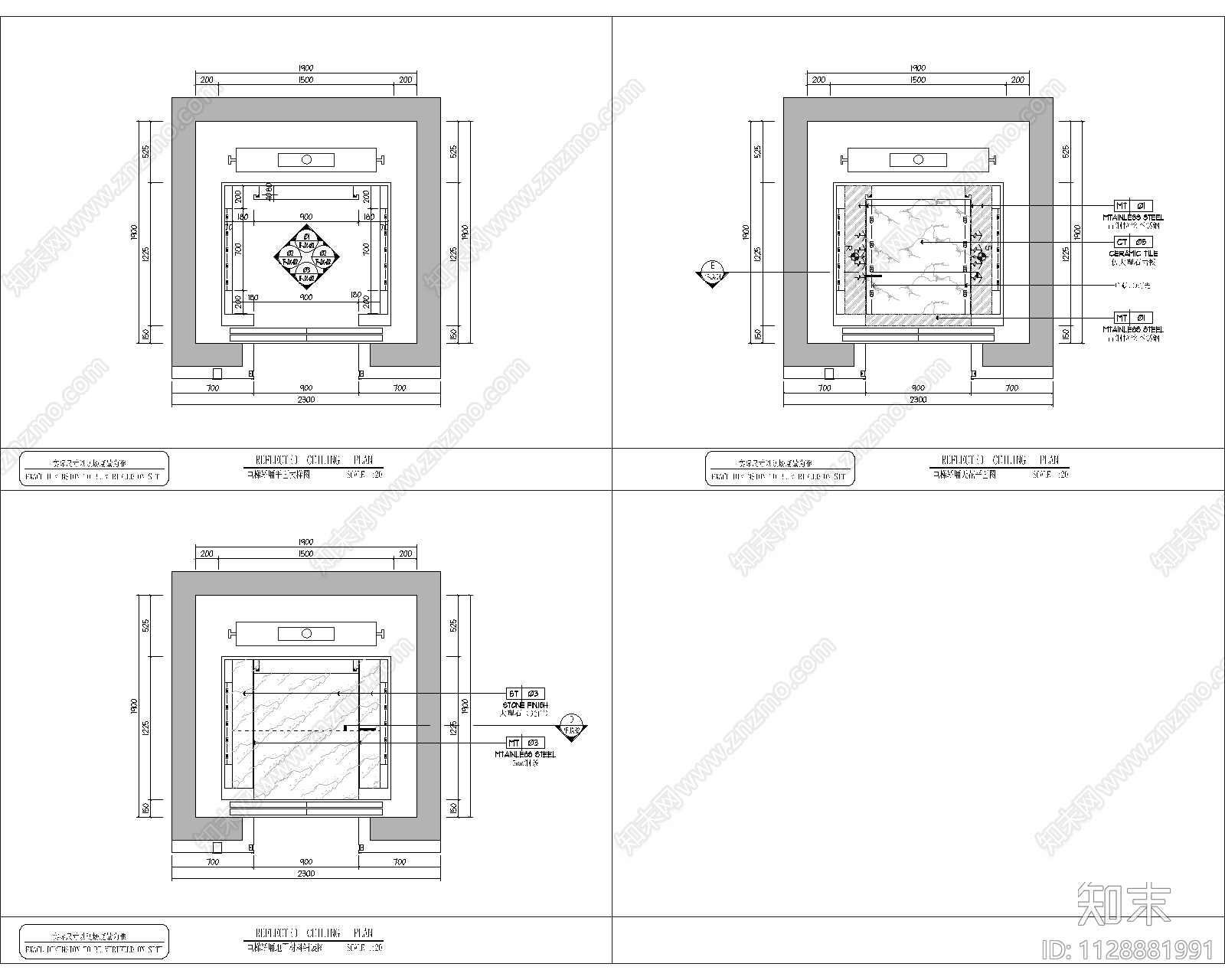 电梯轿厢节点大样施工图下载【ID:1128881991】