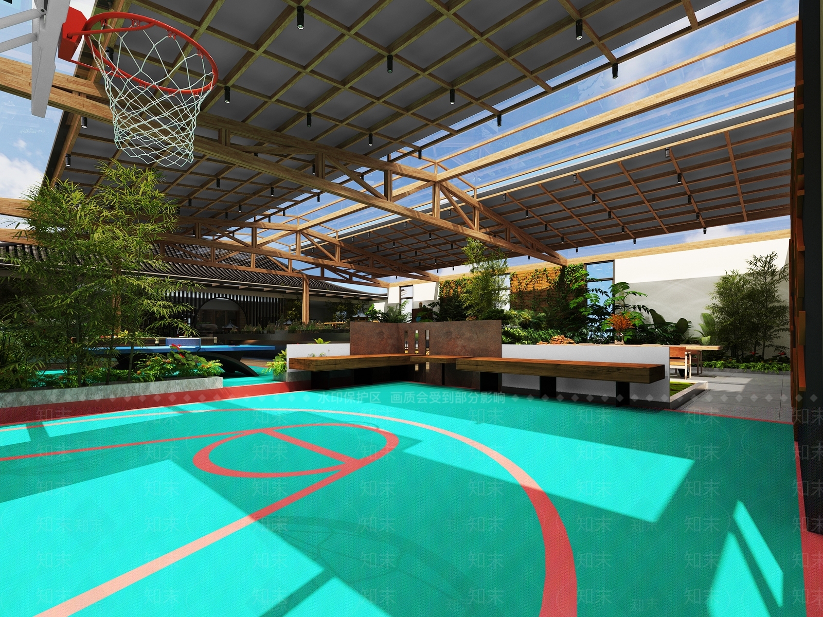 现代球类体育场3D模型下载【ID:1128882358】