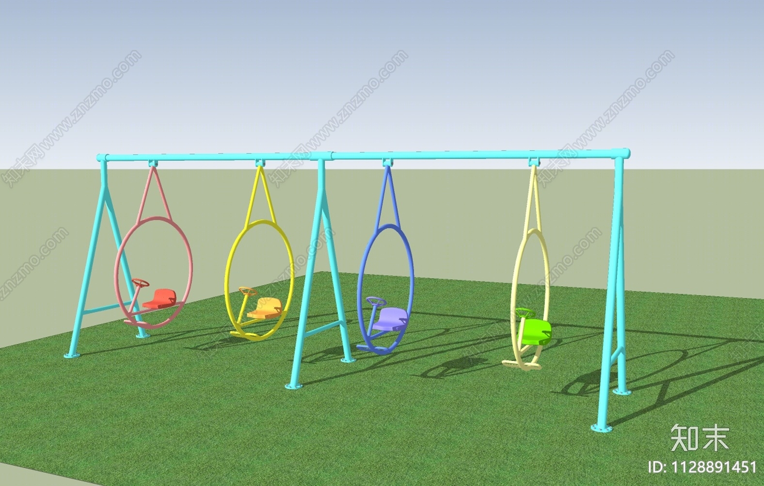 无动力儿童游乐设备SU模型下载【ID:1128891451】