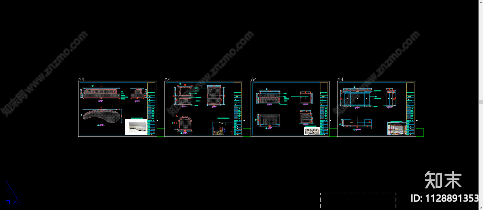 沙发cad施工图下载【ID:1128891353】