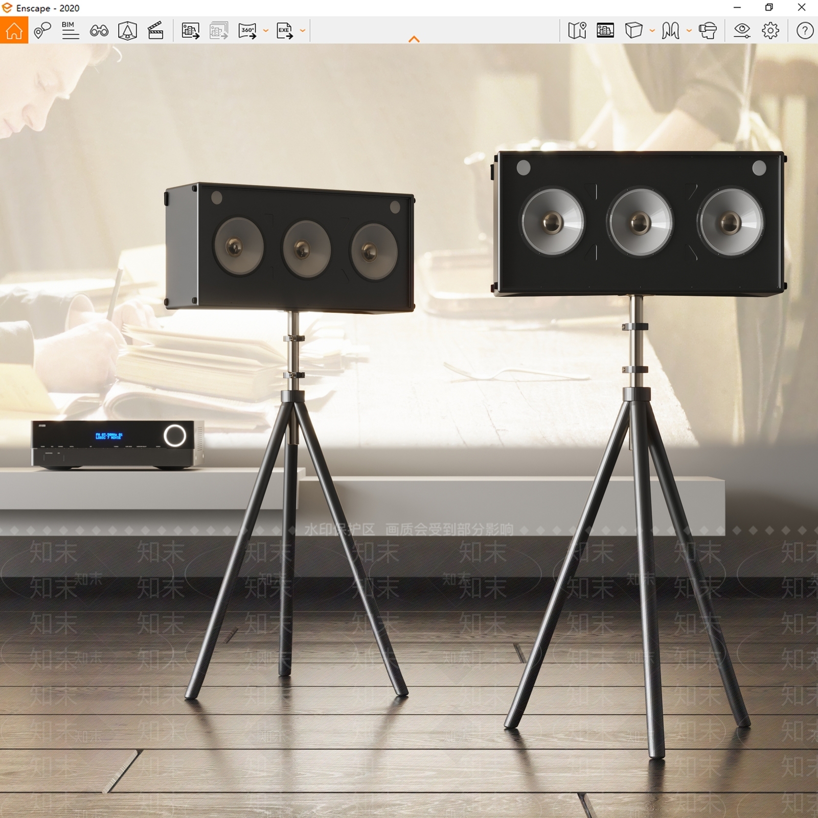 音响SU模型下载【ID:1128901880】