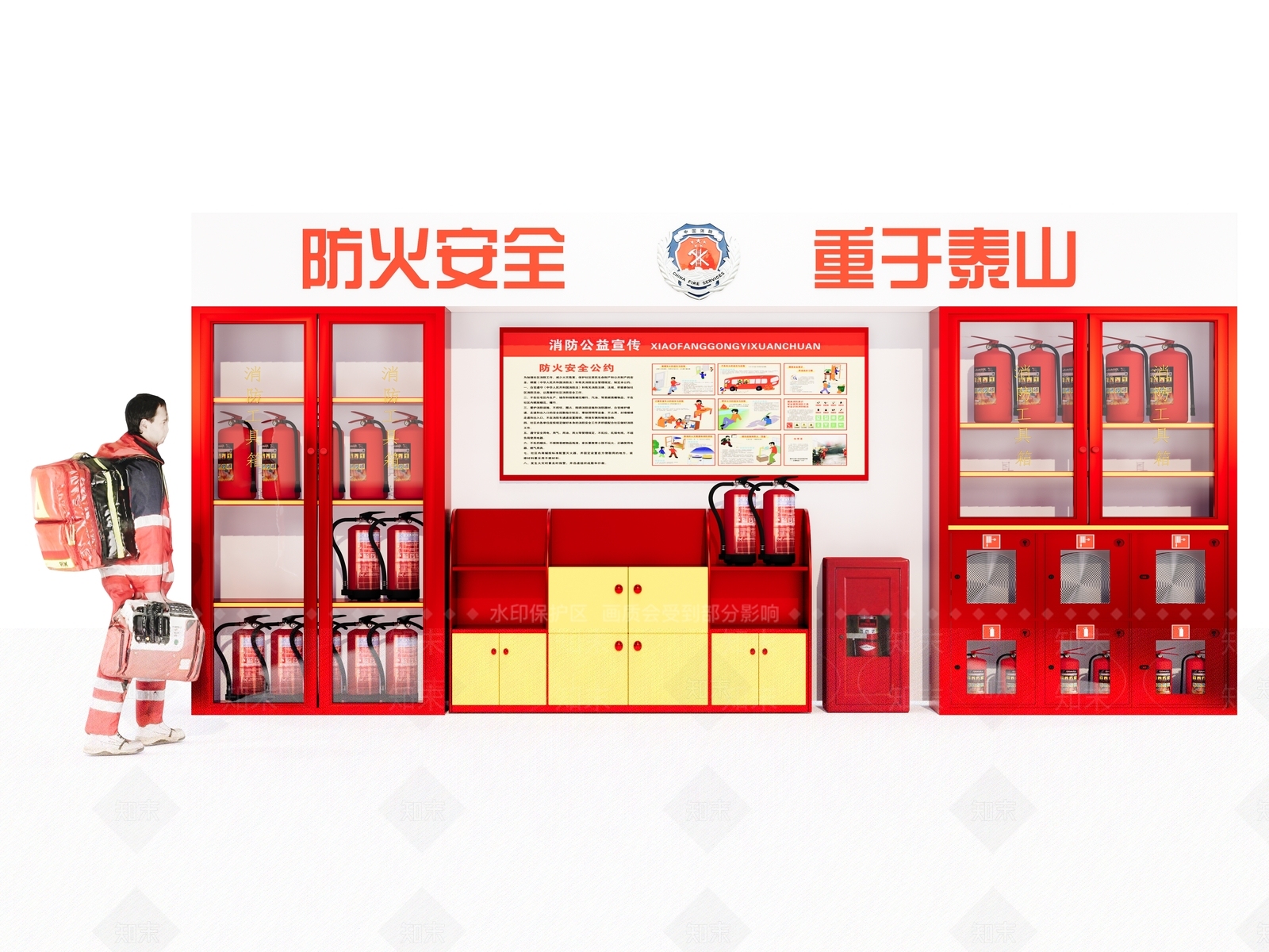 消防栓SU模型下载【ID:1128906113】