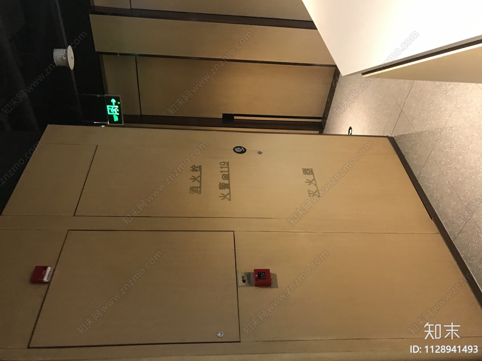 灭火器暗门节点详图cad施工图下载【ID:1128941493】