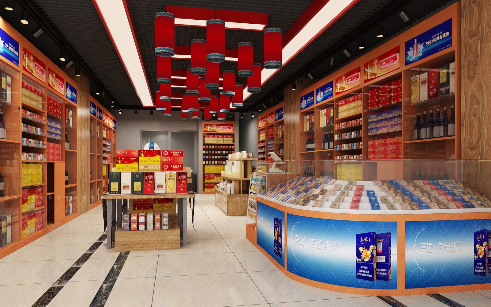 现代烟草专卖店SU模型下载【ID:1128946711】