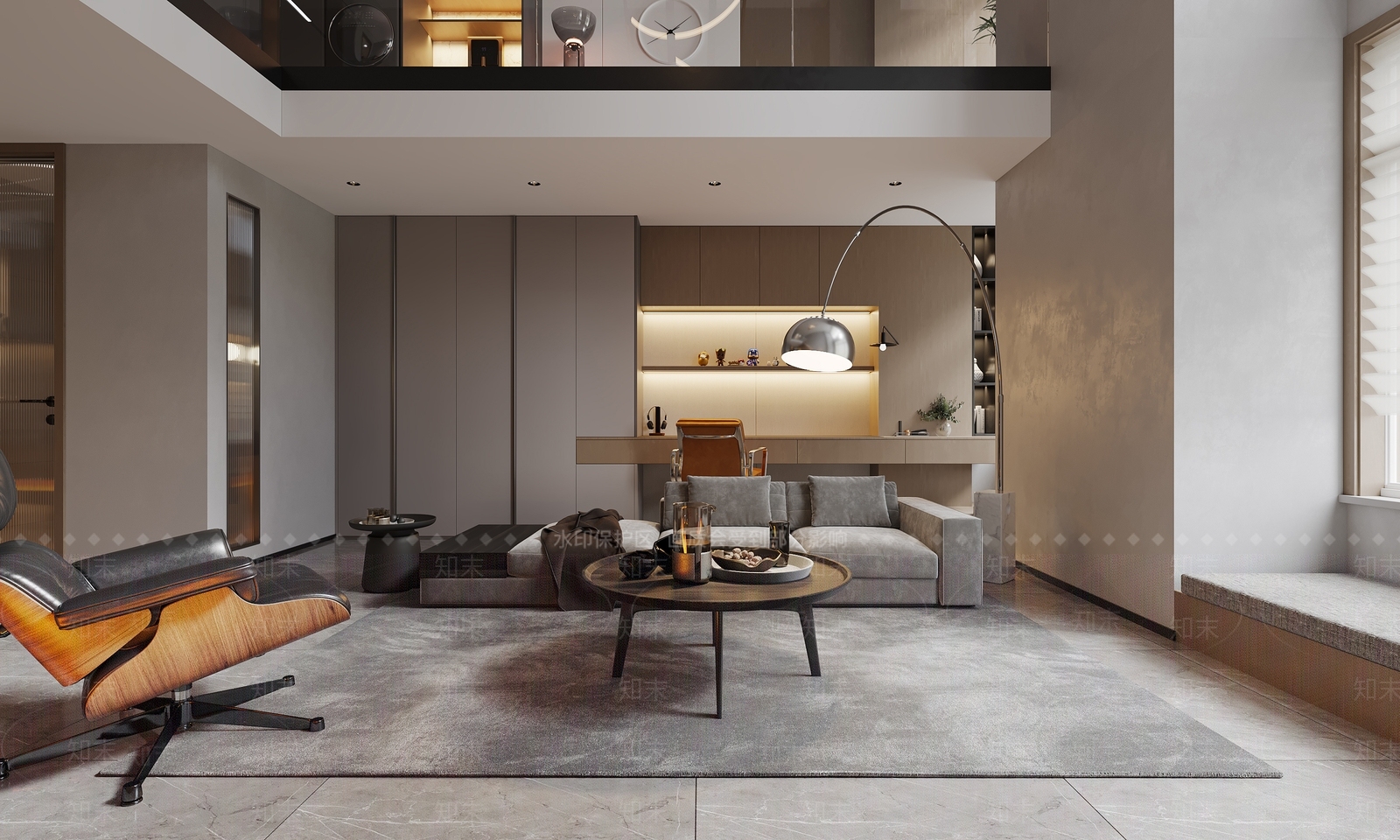现代loft公寓3D模型下载【ID:1128961485】