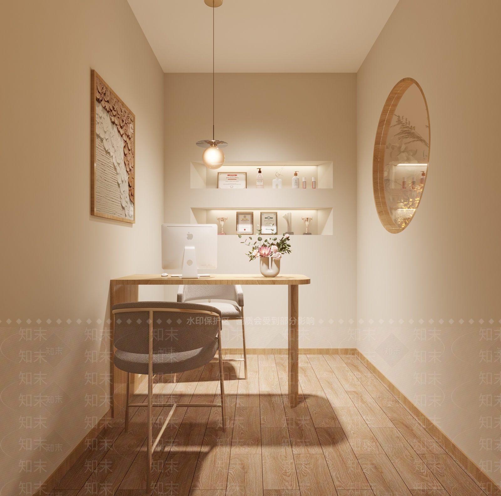 日式美甲店3D模型下载【ID:1128982991】