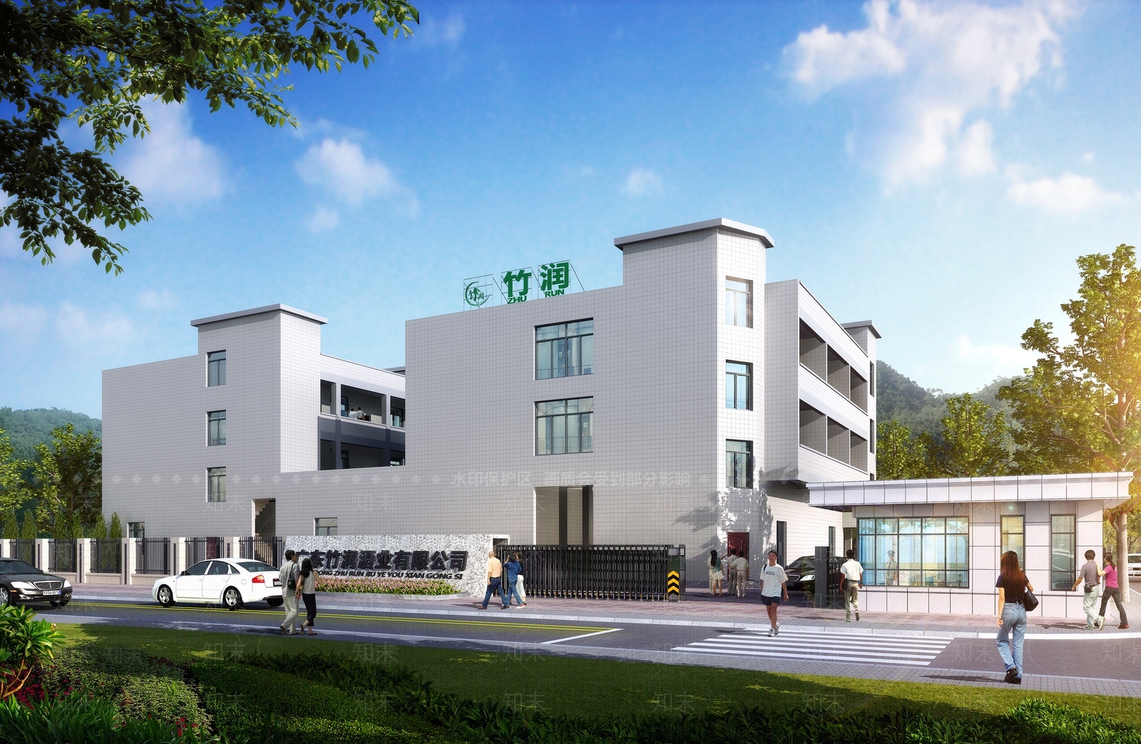 现代工业厂房3D模型下载【ID:1128975613】