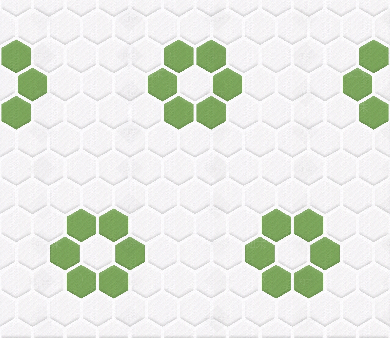小清新绿白六边形拼花瓷砖马赛克贴图下载【ID:1128996878】