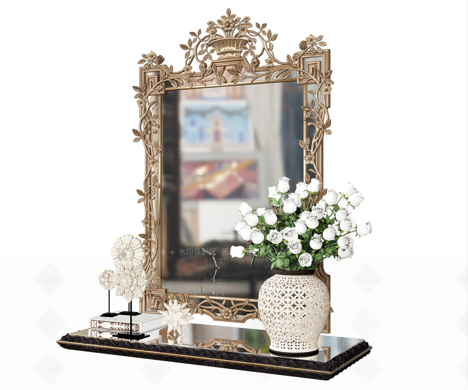 欧式花瓶SU模型下载【ID:1129022005】