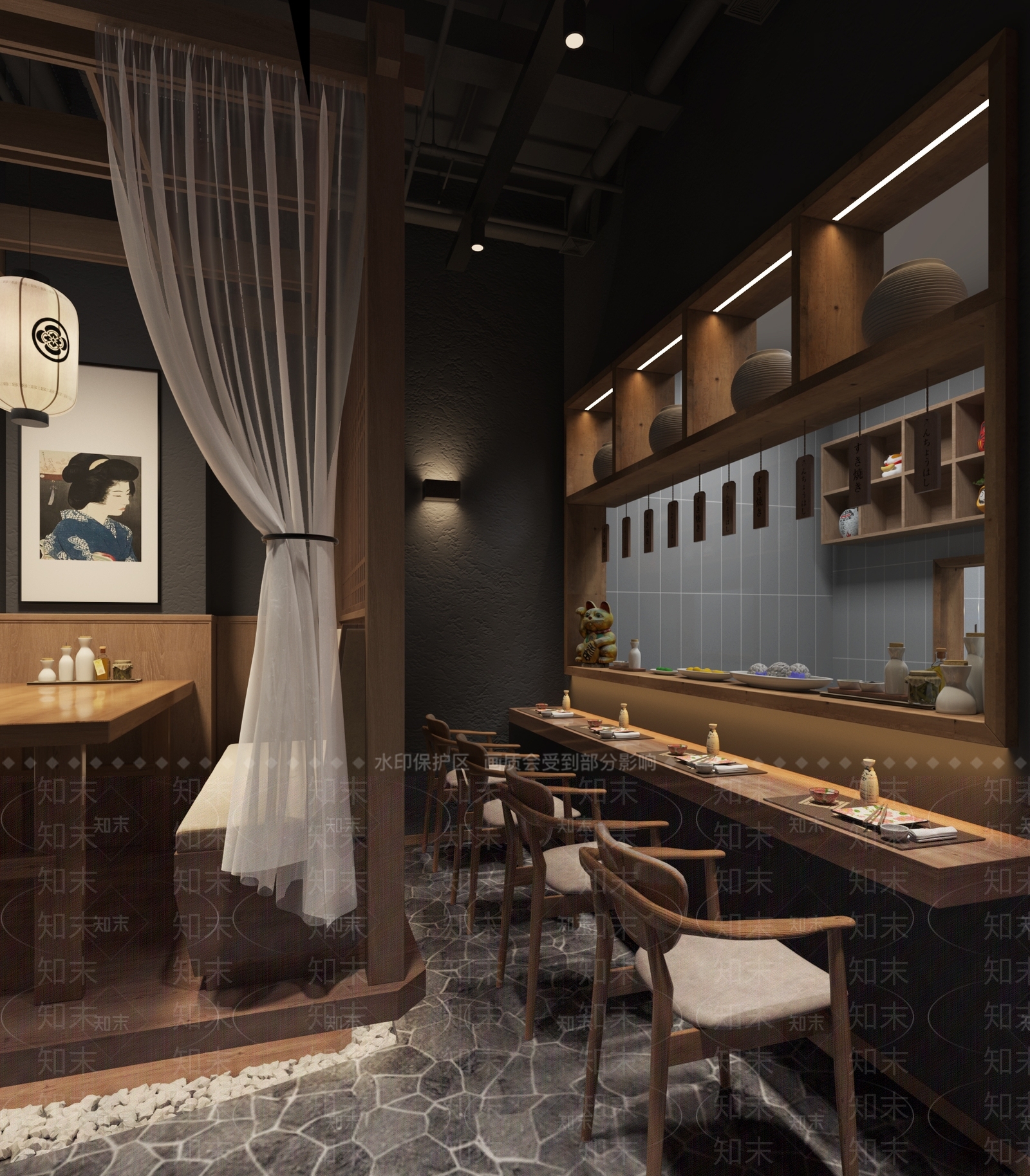 日式酒屋3D模型下载【ID:1129034751】_知末3d模型网